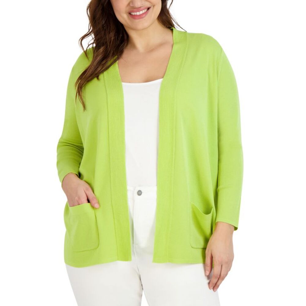 Jones New York Plus Size Open Front Cardigan